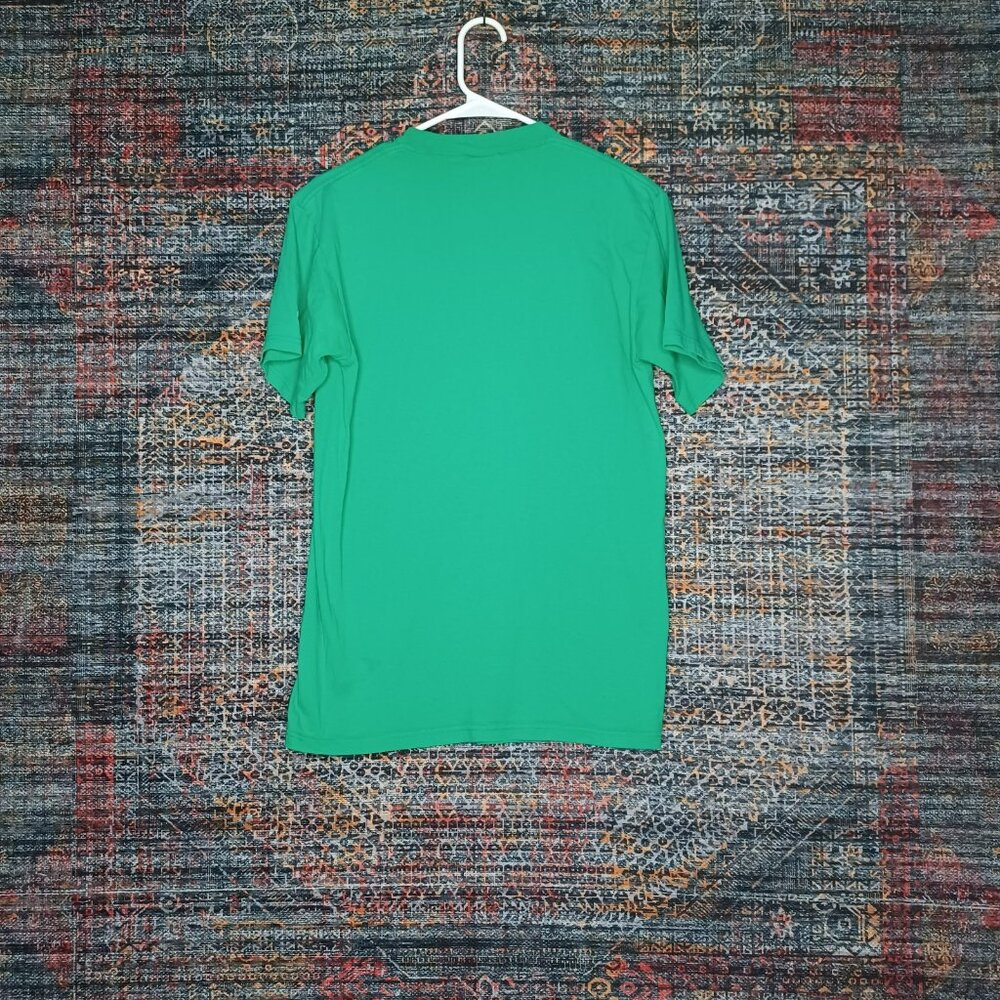Vintage Champion Y2K mens green Notre Dame crew tee shirt M - Picture 2 of 4
